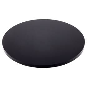 Plymor Ad3539b-12 Black Acrylic Round Standard-edge Display Base 8 Inch W X D 12 Pack
