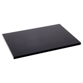 Plymor Ad3542b-24 Black Acrylic Rectangular Standard-edge Base 6 Inch W X 4 D 24 Pack