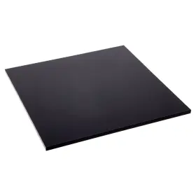 Ad3545b-12 Plymor Black Acrylic Rectangular Standard-edge Base 8 Inch W X D 12 Pack