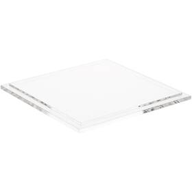 Plymor Ad3602-12 Clear Acrylic Square Display Base 7.625 Inch W X D 0.5 H Pack Of 12