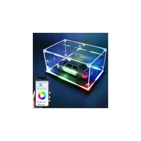 Pokiauto Umg-260203 Clear Acrylic Display Case With Rgb Lights Storage Organizers Box Du