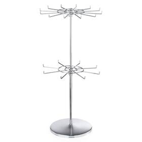 Polmart 684357465851 2-tier Spinning Display Stand Heavy Duty Adjustable Counte... Fa