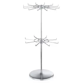 Polmart 684357465851 2-tier Spinning Display Stand Heavy Duty Adjustable Counte... Fa
