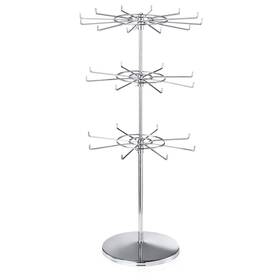 Polmart 684357465868 3-tier Spinning Display Stand Heavy Duty Adjustable Countertop S