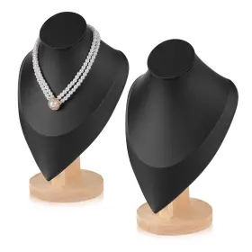 Km-juexica-3241 Pralena Necklace Display Stand Bamboo Jewelry Bust Stands For S