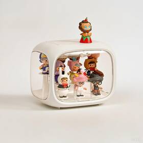 Qiyuni Qiyuni060702 Display Case For Figures With Light Adjustable Stand Clear Acrylic Di