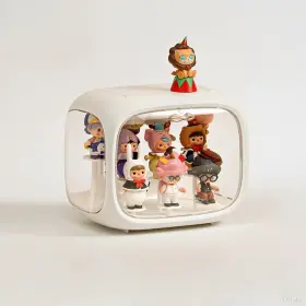 Qiyuni060702 Qiyuni Display Case For Figures With Light Adjustable Stand Clear Acrylic Di