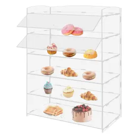 Rxz8723 Quewatsa 5 Tier Acrylic Display Case Bakery Pastry Retail Counter