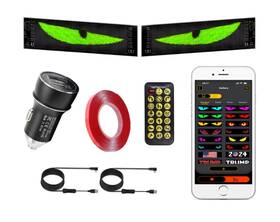 Quirktech 778005280971 2 Pieces Of 23.43 4.72-inch Multicolor Led Automotive Display Screens Displ