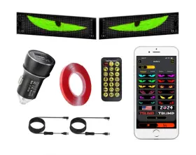 Quirktech 778005280971 2 Pieces Of 23.43 4.72-inch Multicolor Led Automotive Display Screens Displ