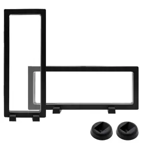 K132 Qumeney 2pcs 3d Floating Frame Display Stands Transparent Hol