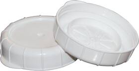 Radiant Day C-48-12 Glass Milk Bottle Caps - 12 Pack Only Fits Bottles With 48mm White