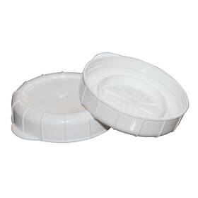 Radiant Day C-48-4 Glass Milk Bottle Caps - 4 Pack 48mm 1.87 Inch Snap On Lids White
