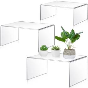Rattanview Zon-rattanview-09596 3 Pcs Extra Large 13 12 11 Inch Acrylic Display Risers Clear Acryli... Fast Ship