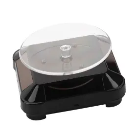 Redxiao01quzcfswk-02 Redxiao Solar Powered Rotating Showcase 360 Degrees Turntable Watch Phone J