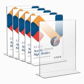 Relx Rx-001 Acrylic Sign Holder 8.5 X 11 Plastic Frame Flyer Double Frames