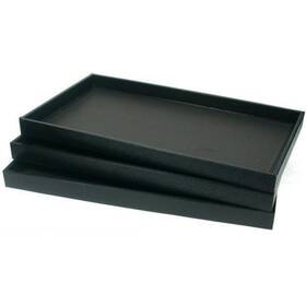Rj Displays 052463480950 3-pack Black Plastic Stackable Jewelry Display Trays Durable