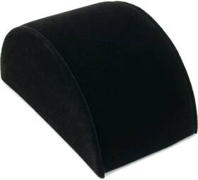 Rj Displays 731946164555 Black Velvet Half Moon Bracelet Display Ramp Jewelry Stand 5 Inch