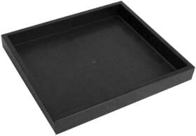 Rj Displays 731946164562 Half Size Black Stackable Plastic Jewelry Display Tray For Retail