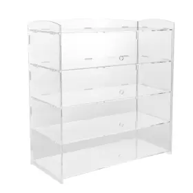 Rocoreny 769092585290 Acrylic Display Case 4 Tier Commercial Countertop Bakery Pastry Cabi