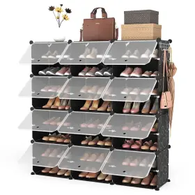 Lf-xj-004 Rojasop Portable 8-tier Shoe Cabinet - 48-pair Organizer With Expandable