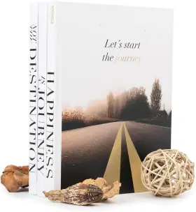 Hjd-1 Roomicle Decorative Books For Home Decor - Coffee Table Book Fake White