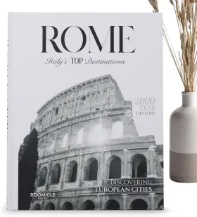 Wct-1 Roomicle Rome Decorative Books For Coffee Table - Designer Faux/fake Black