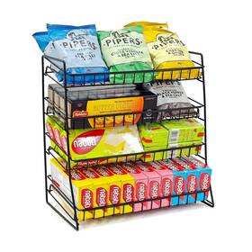 Rosrose Ucdr00 Candy Display Rack Upgraded Metal Snack For Counter O