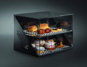 Rosseto Bd144 Mosaic Wide 2 Drawers Black Matte Bakery