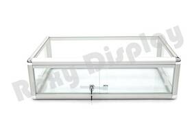 Roxy Display 876932245086 Roxydisplay Aluminum Frame Counter Top Tempered Glass 33 Inch Wide Lockable