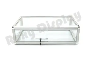 Roxy Display 876932245086 Roxydisplay Aluminum Frame Counter Top Tempered Glass 33 Inch Wide Lockable