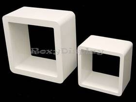 Roxy Display Sc-cube24-16wh 2 White Cube Stands #sc-cube24-16wh