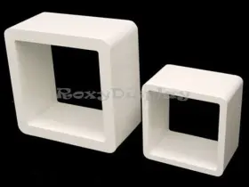 Sc-cube24-16wh Roxy Display 2 White Cube Stands #sc-cube24-16wh