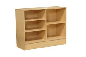 Roxy Display Sc-cw4m 48 Inch Maple Wood Wrap Counter With Adjustable Height Rear Shelving