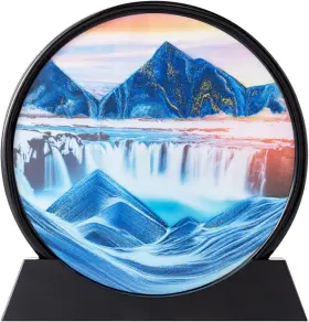 24330 Rysnwsu Moving Sand Art Picture With Mirror 3d Dynamic Liquid Motion