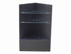 S&l Store Fixtures 9037b Black Corner Unit
