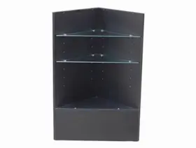 9037b S&l Store Fixtures Black Corner Unit