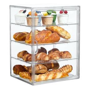 Sankeu Sa-1-3geban Pastry Display Case Bread Box For Kitchen 4tier 1pcs Clear
