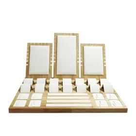 Tc-402371107 Scikheft Wooden Jewelry Display Stand Set Combination Storage Rack For Necklac
