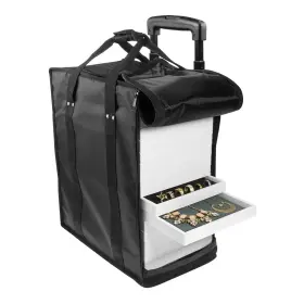 Jt918tcb-ww Se Jewelry Carrying Case Black - Water-resistant Foam-lined 17-tray Capaci