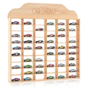 Qar-seenelling-5828 Seenelling Wooden Display Case For Hot Diecast Wheels 60 Spaces Wall Mount 1/64 Scale Qar-seenelling-5828 Seenelling Wooden Display Case For Hot Diecast Wheels 60 Spaces Wall Mount 1/64 Scale