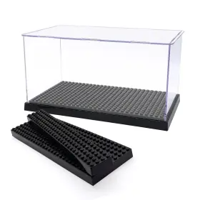 Q-001 Shiyijia Acrylic Display Case For Figures Dustproof Clear Box With Building B