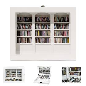 Sihpto 717331429935 Anxiety Mini Bookshelf Decoration Box With Miniature White