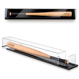 Silipull Miu1431 Baseball Bat Display Case 38.25 X 5.5 5 Inches Wall Mounted Tabletop Di