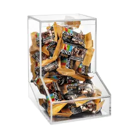 Simplyimagine 313048914995 Acrylic Candy Dispenser Bin With 2 Lids For Bulk Storage - Bubble Gum Lol