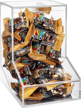 Simplyimagine 860007285691 Acrylic Clear Candy Dispenser Bin Home Desktop Tabletop Bubble Gum Snacks