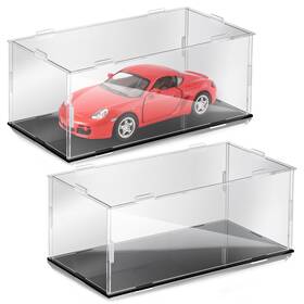 Singhoow Kez-singhoow-0700 2 Pcs Acrylic Model Car Display Case 1 24 Scale Clear Diecast Boxes