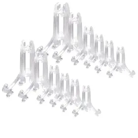 Ftgj0563 Sk 3 Inch High Clear Plastic Display Stands Plate Holders To Pictures Co