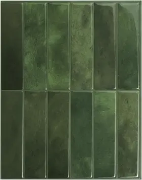 Smart Tiles 623996220537 Peel And Stick Backsplash - 5 Pack Of Sefrou Green