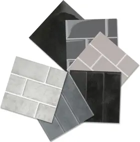 Smart Tiles 623996851496 Morocco Sample Kit - Casa Grey